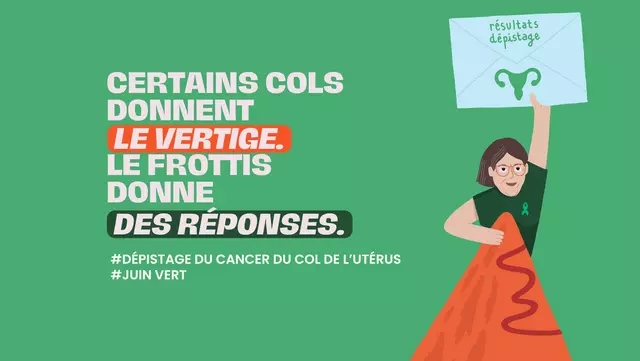 JUIN VERT : dépistage cancer du col de l'utérus